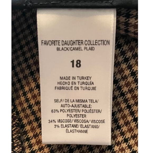 Favorite Daughter pants The Suits You Plaid High Waist Slit Hem Leggings 18 - Picture 7 of 8